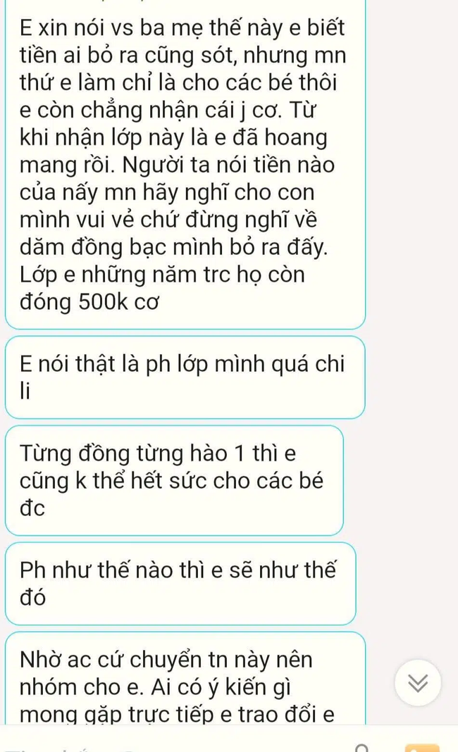 Vụ việc gây tranh cãi: Bà mẹ tung tin nhắn tố cô giáo nói năng không đúng mực nhưng nghe cả câu chuyện, dân tình bênh cô chằm chặp - Ảnh 2.