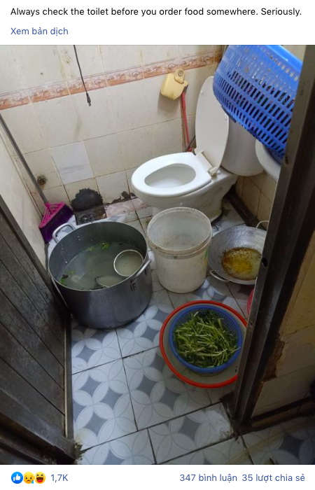 Bước vào toilet quán ăn, anh Tây sốc nặng khi chứng kiến cảnh tượng trước mặt, dân mạng Việt vào bình luận: Hãy quen với điều đó đi! - Ảnh 1.