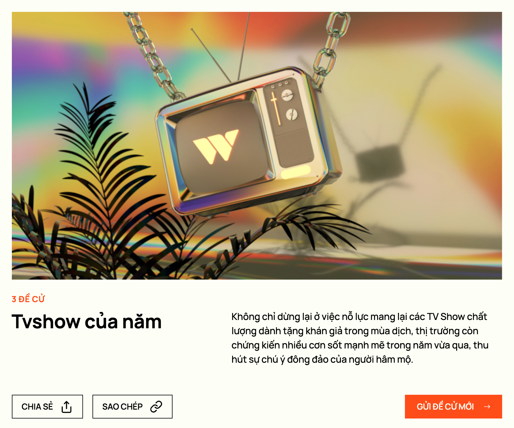 WeChoice Awards 2020 ch&iacute;nh thức bước v&agrave;o giai đoạn độc giả đề cử: Đề cử của bạn cực k&igrave; quan trọng với ch&uacute;ng t&ocirc;i! - Ảnh 8.