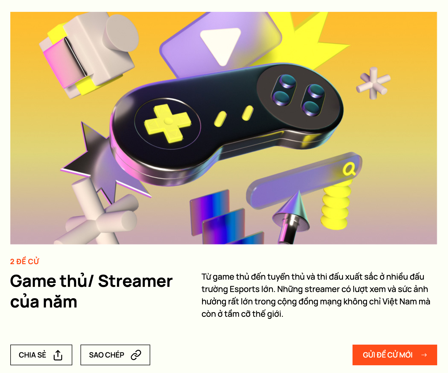 WeChoice Awards 2020 ch&iacute;nh thức bước v&agrave;o giai đoạn độc giả đề cử: Đề cử của bạn cực k&igrave; quan trọng với ch&uacute;ng t&ocirc;i! - Ảnh 12.