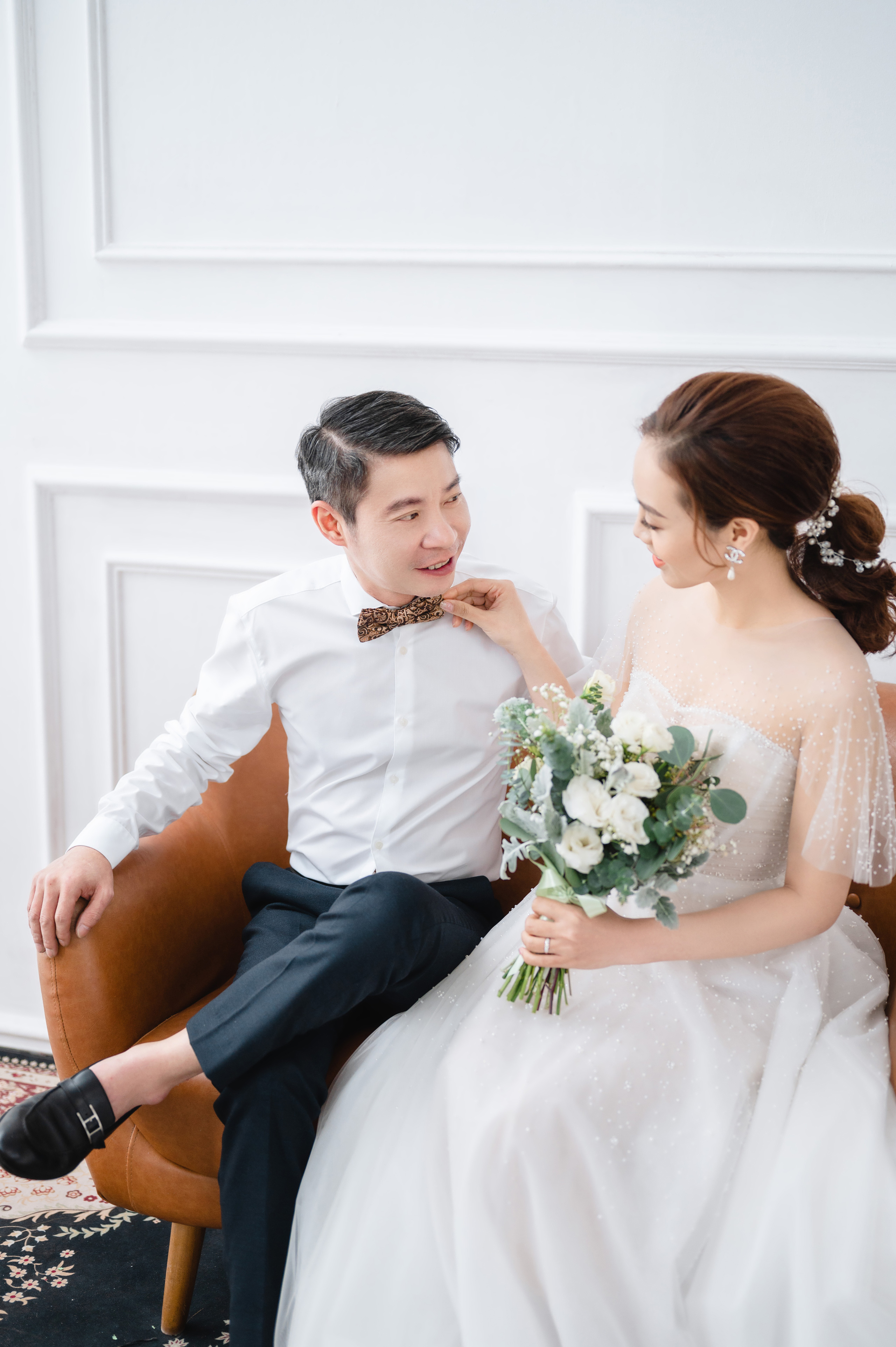 The entire series of wedding photos of NS Cong Ly and his bride under 15: The bride is radiantly beautiful, 