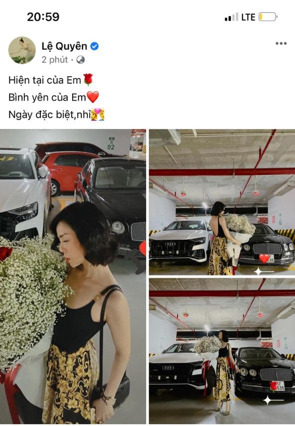 Lệ Quy&ecirc;n đăng d&ograve;ng trạng th&aacute;i kỉ niệm ng&agrave;y đặc biệt, qua soi ảnh L&acirc;m Bảo Ch&acirc;u mới thấy r&otilde; chi tiết ẩn &yacute; 1 năm y&ecirc;u? - Ảnh 2.
