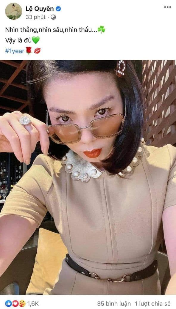 Lệ Quy&ecirc;n đăng d&ograve;ng trạng th&aacute;i kỉ niệm ng&agrave;y đặc biệt, qua soi ảnh L&acirc;m Bảo Ch&acirc;u mới thấy r&otilde; chi tiết ẩn &yacute; 1 năm y&ecirc;u? - Ảnh 3.