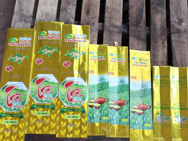 Mua gần 600kg tr&agrave; xanh đểu về đ&oacute;ng g&oacute;i giả thương hiệu ch&egrave; Th&aacute;i Nguy&ecirc;n để b&aacute;n Tết - Ảnh 3.