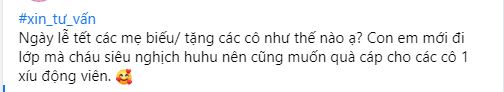 Tết Tây biếu cô giáo cái gì bây giờ? - chủ đề nhạy cảm khiến bố mẹ bàn tán nảy lửa, một ý kiến nhận được cơn mưa đồng tình - Ảnh 1.