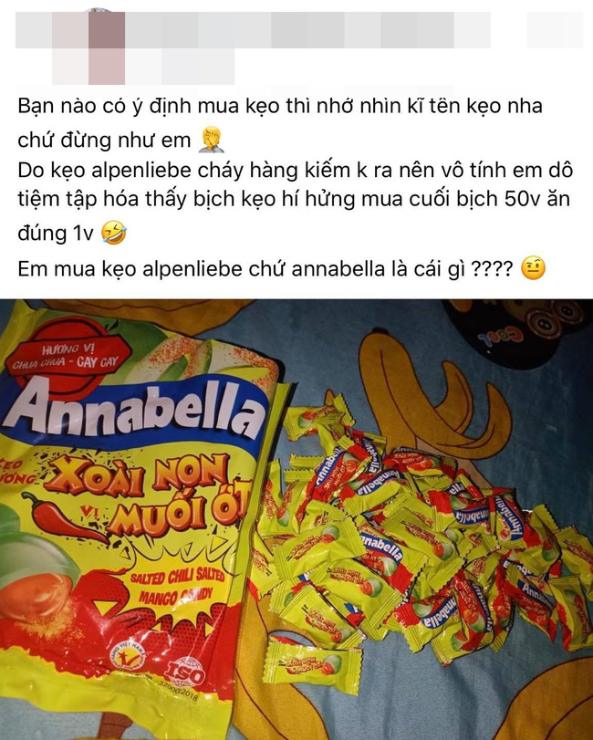 Vào tiệm tạp hóa mua kẹo, cô gái chết đứng khi thấy cái tên đã bị nhái rùng rợn, cả bịch 50 viên mà chỉ ăn có 1 viên rồi bỏ hết đi - Ảnh 1.