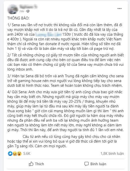 Xôn xao thông tin Thầy Giáo Ba lại chồng tiền tỷ cứu người em Tú Sena, SBTC đích thị Sống Bằng Tình Cảm? - Ảnh 1.