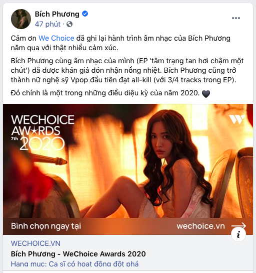 Các nghệ sĩ Việt nô nức kêu gọi bình chọn tại WeChoice Awards 2020, cuộc chiến fandom đang vô cùng gay cấn! - Ảnh 2.