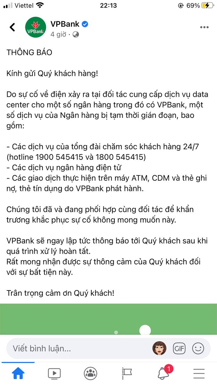 VPBank, TPBank and many banks had data errors throughout the system and users were confused - Photo 5.