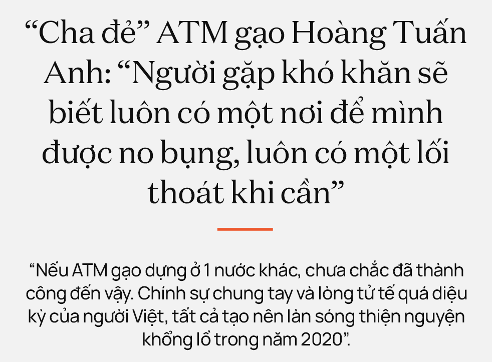 “Cha đẻ” ATM gạo Hoàng Tuấn Anh: “Người gặp khó khăn sẽ biết luôn có một nơi để mình được no bụng, luôn có một lối thoát khi cần” - Ảnh 1.