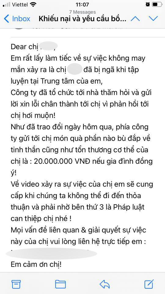 Nữ gymer Hà Nội dính chấn thương nghiêm trọng khi tập cùng HLV, đại diện phòng gym thản nhiên: Mình lớn rồi chứ còn trẻ con đâu chị - Ảnh 6.