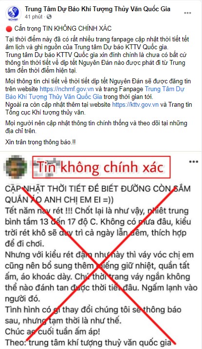 Ảnh: Trung tâm Dự báo Khí tượng Thủy văn Quốc gia