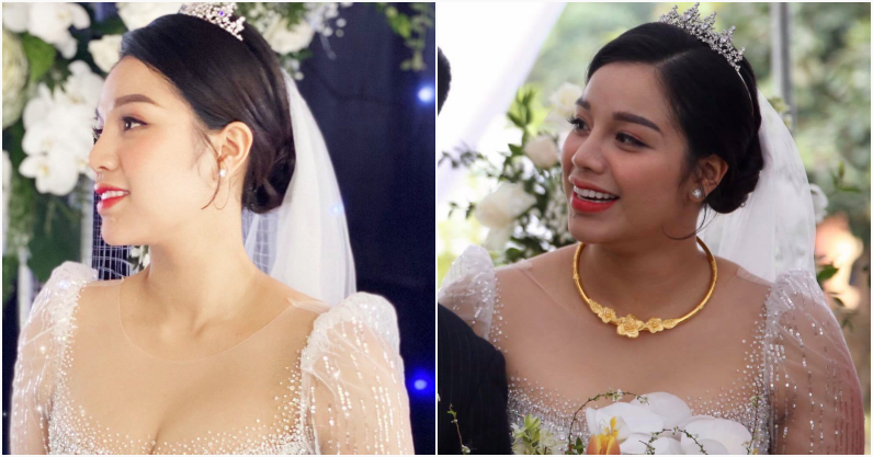 Wife Bui Tien Dung in the photo of the wedding team compared to the photo published by the studio on the Internet: Is her beauty still beautiful?  - Photo 2.