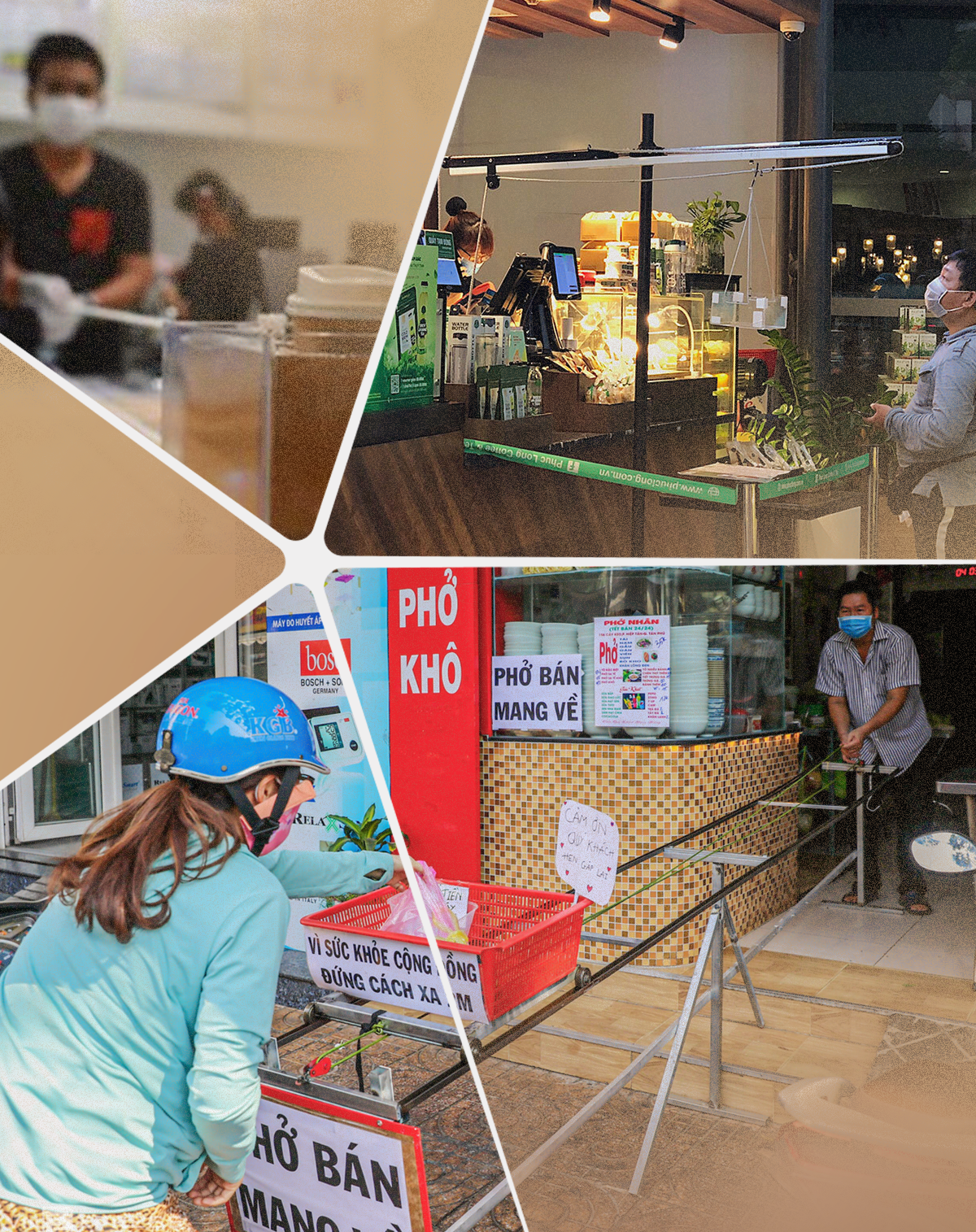 Sáng kiến hệ thống ròng rọc đưa đồ cho khách, góp sức đẩy lùi dịch hiệu quả - Ảnh 1.