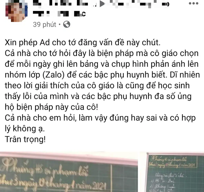 Cô giáo bêu tên học sinh phạm lỗi hằng ngày lên bảng gây tranh cãi, nhưng ngạc nhiên nhất là phản ứng của hội phụ huynh - Ảnh 2.