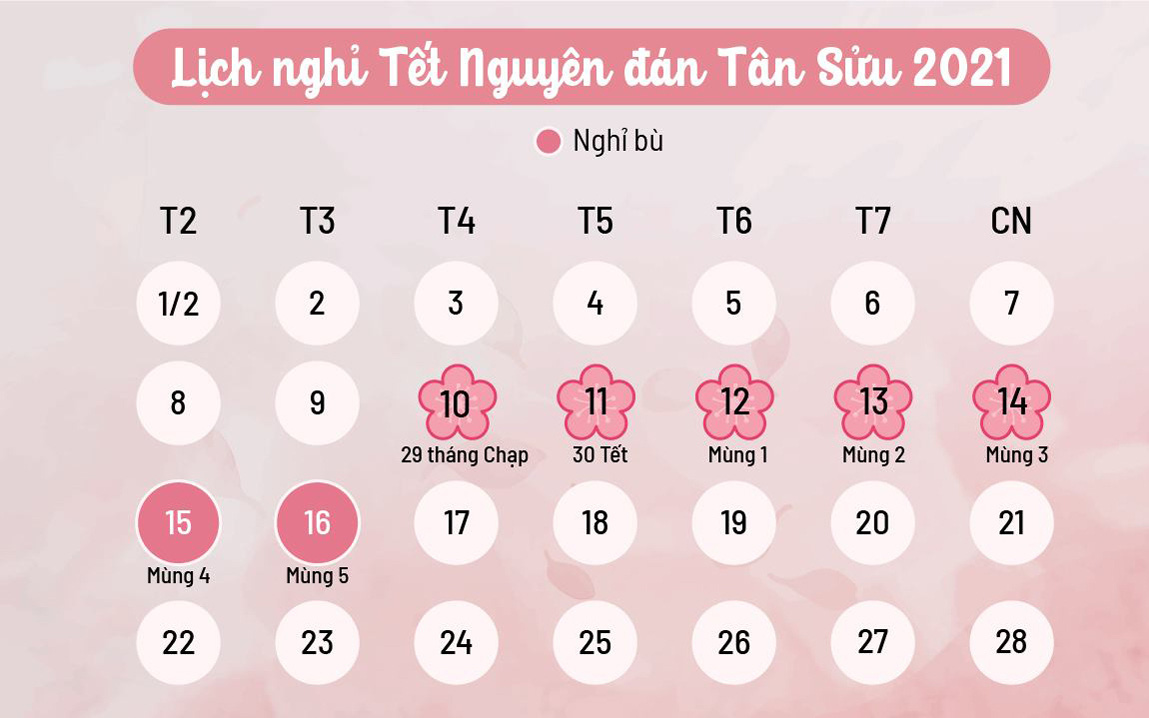 TP.HCM thông báo lịch treo cờ Tổ quốc và nghỉ Tết Nguyên Đán Tân Sửu 2021
