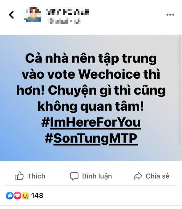 Sky lập hashtag #ImHereForYou, kêu gọi nhau không quan tâm đến biến với Thiều Bảo Trâm mà hãy tập trung vote tại WeChoice! - Ảnh 1. Sky lập hashtag #ImHereForYou, kêu gọi nhau không quan tâm đến biến với Thiều Bảo Trâm mà hãy tập trung vote tại WeChoice! - Ảnh 1.