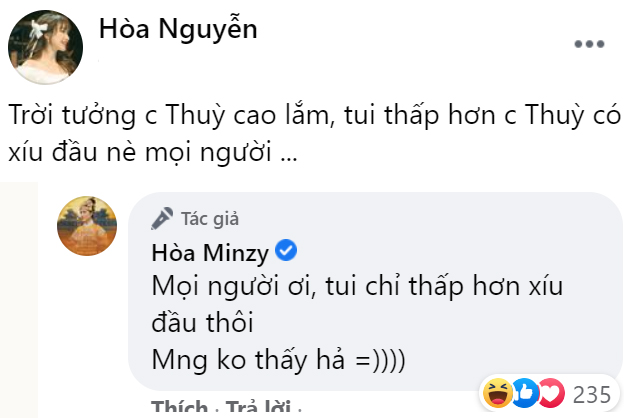 Hòa Minzy đọ cao thấp với Hoàng Thùy, fan đòi xem ảnh ghế, có người lầy lội mời hẳn dịch vụ kéo chân - Ảnh 1.