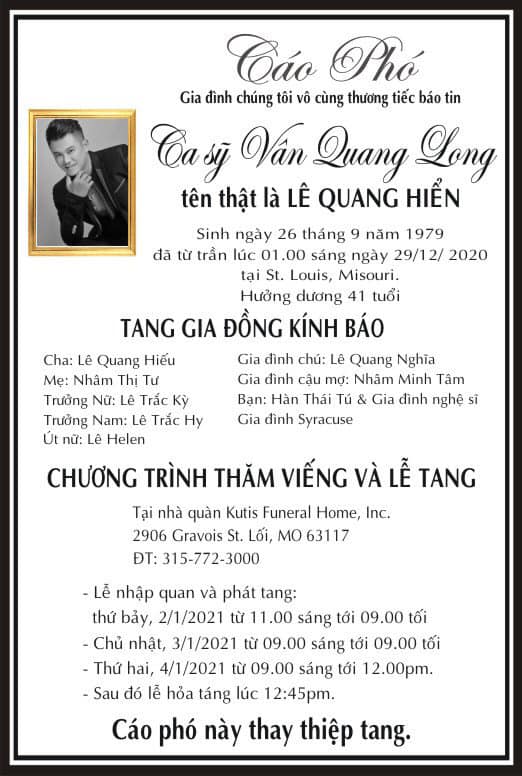 Van Quang Long's funeral update in the US: The late artist rested by the microphone, his wife in Vietnam cried in pain - Photo 6.