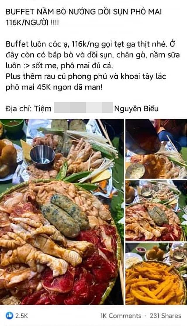 Đi ăn buffet nướng vỉa hè 116k/người, dù đặt bàn trước nhưng cô gái Hà Nội vẫn bị bắt ra vỉa hè ngồi cạnh xe rác, ra về còn bị chủ quán chửi sau lưng? - Ảnh 2.