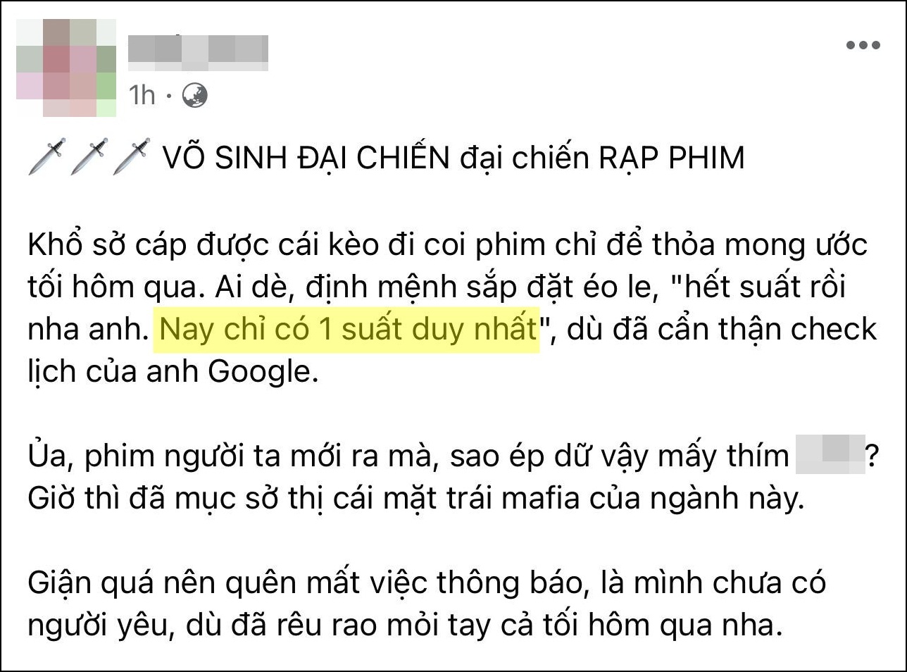 Ekip Võ Sinh Đại Chiến đăng đàn nghi con cưng bị ép suất chiếu, loạt nghệ sĩ lên tiếng an ủi còn khán giả than trời khắp MXH - Ảnh 5. Ekip Võ Sinh Đại Chiến đăng đàn nghi con cưng bị ép suất chiếu, loạt nghệ sĩ lên tiếng an ủi còn khán giả than trời khắp MXH - Ảnh 5.