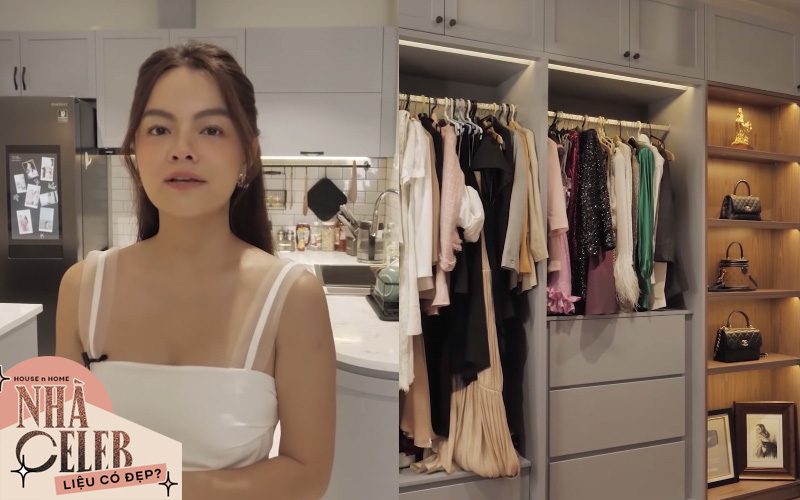 Căn hộ cao cấp màu trắng trang nhã của Phạm Quỳnh Anh: Nhiều đồ nội thất thông minh, phòng để đồ hiệu khiêm tốn