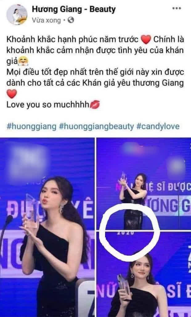 Huong Giang posted a photo of receiving the award amid the controversy, revealing the results before G, and Matt Liu came in to comment immediately and forever!  - Photo 4.