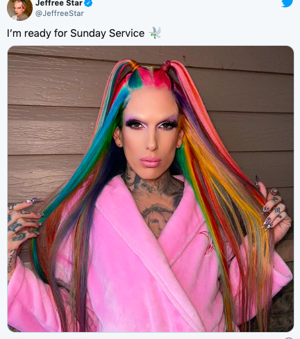 HOT: Kanye West is suspected of adultery with makeup king Jeffree Star in the middle of the divorce drama Kim, provoking the owner's reaction - Photo 3.