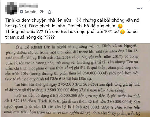 Biến lại căng: Em họ lật mặt Khánh Vân nói dối, tung cả bằng chứng tố bố mẹ Trà Long đòi hưởng thêm 5% tài sản - Ảnh 2.