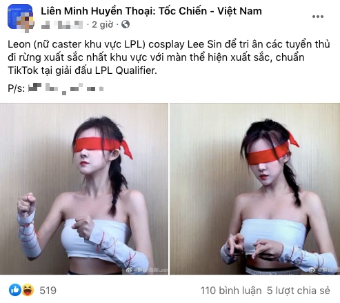 Cosplay Lee Sin phiên bản “có ngực