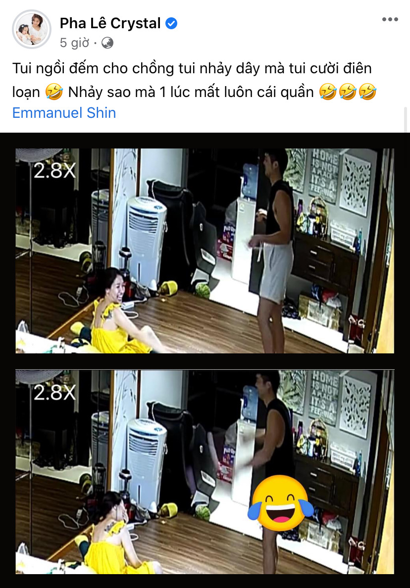 Chồng 1 nữ ca sĩ nhảy dây đến tụt quần, bà xã trích xuất luôn camera đăng lên mạng khiến netizen cười xỉu - Ảnh 2. Chồng 1 nữ ca sĩ nhảy dây đến tụt quần, bà xã trích xuất luôn camera đăng lên mạng khiến netizen cười xỉu - Ảnh 2.