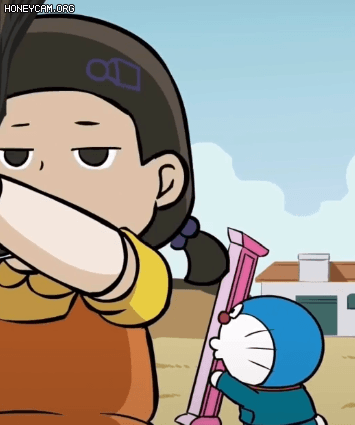 Khi Doraemon, Conan v&agrave; cả hội anime chơi Squid Game: Ăn gian, d&agrave;n cảnh t&aacute; lả nhưng c&oacute; thắng được b&uacute;p b&ecirc; tử thần? - Ảnh 3.