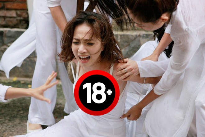 Nữ sinh bị đánh hội đồng, xé áo lộ cả ngực rồi quay clip: Đây chính là cảnh bạo lực học đường ám ảnh nhất phim Việt! - Ảnh 4.