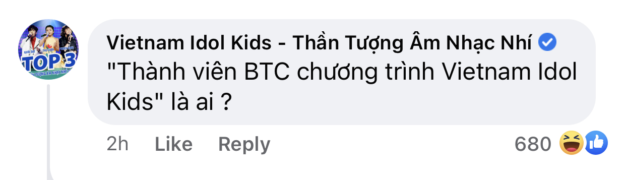 Fanpage chính thức của Vietnam Idol Kids có phát ngôn khó hiểu, hỏi ngược thành viên BTC bênh vực Hồ Văn Cường là ai? - Ảnh 2.