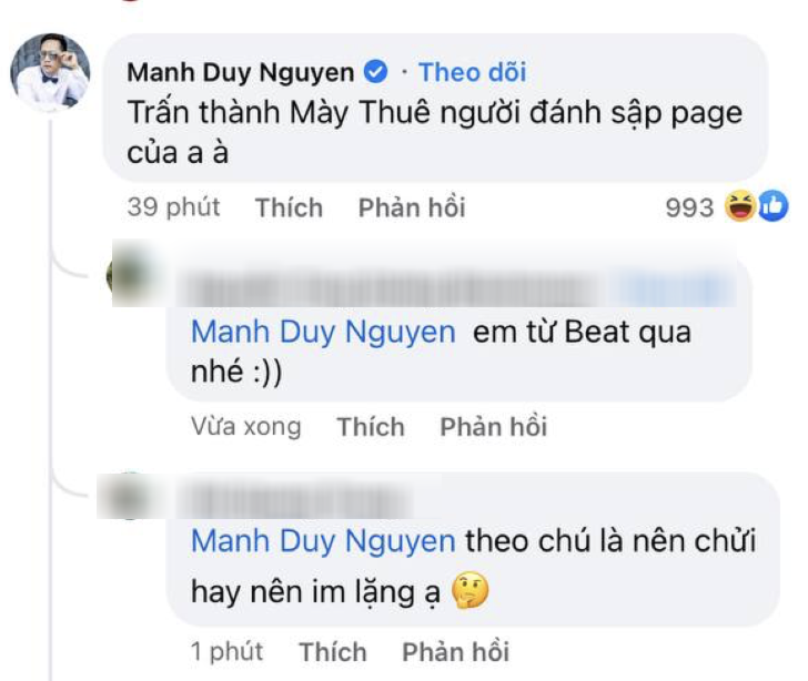 Độc Quyền: Rộ nghi vấn Duy Mạnh tố Thuỷ Tiên - Trấn Thành đánh sập Facebook cá nhân, chính chủ lên tiếng! - Ảnh 3. Độc Quyền: Rộ nghi vấn Duy Mạnh tố Thuỷ Tiên - Trấn Thành đánh sập Facebook cá nhân, chính chủ lên tiếng! - Ảnh 3.