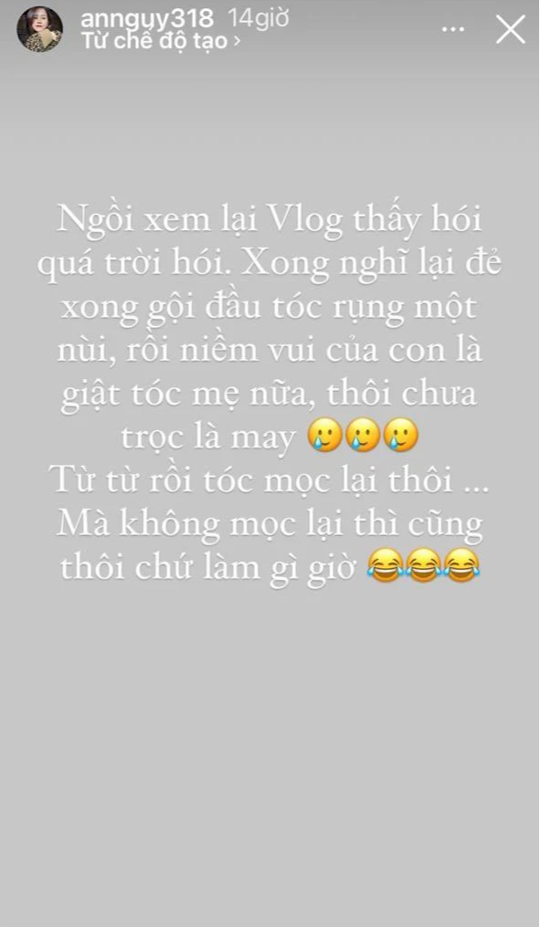 An Nguy thở than về nỗi khổ các mẹ bỉm, nhìn ảnh mới thấy đồng cảm vô cùng! - Ảnh 1.