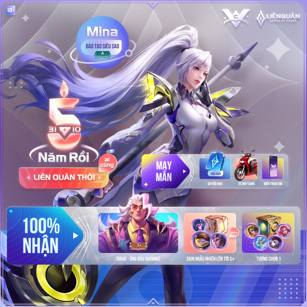 Không chỉ tướng và skin, game thủ Liên Quân Mobile còn nhận được Quân Huy miễn phí trong sự kiện sinh nhật 5 tuổi - Ảnh 3.