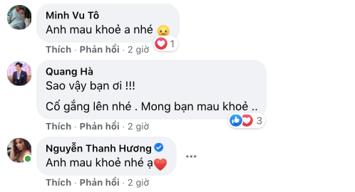 Một nam ca sĩ phải nhập viện phẫu thuật dạ dày, Quang Hà, Phương Oanh và dàn sao vô cùng lo lắng - Ảnh 3. Một nam ca sĩ phải nhập viện phẫu thuật dạ dày, Quang Hà, Phương Oanh và dàn sao vô cùng lo lắng - Ảnh 3.