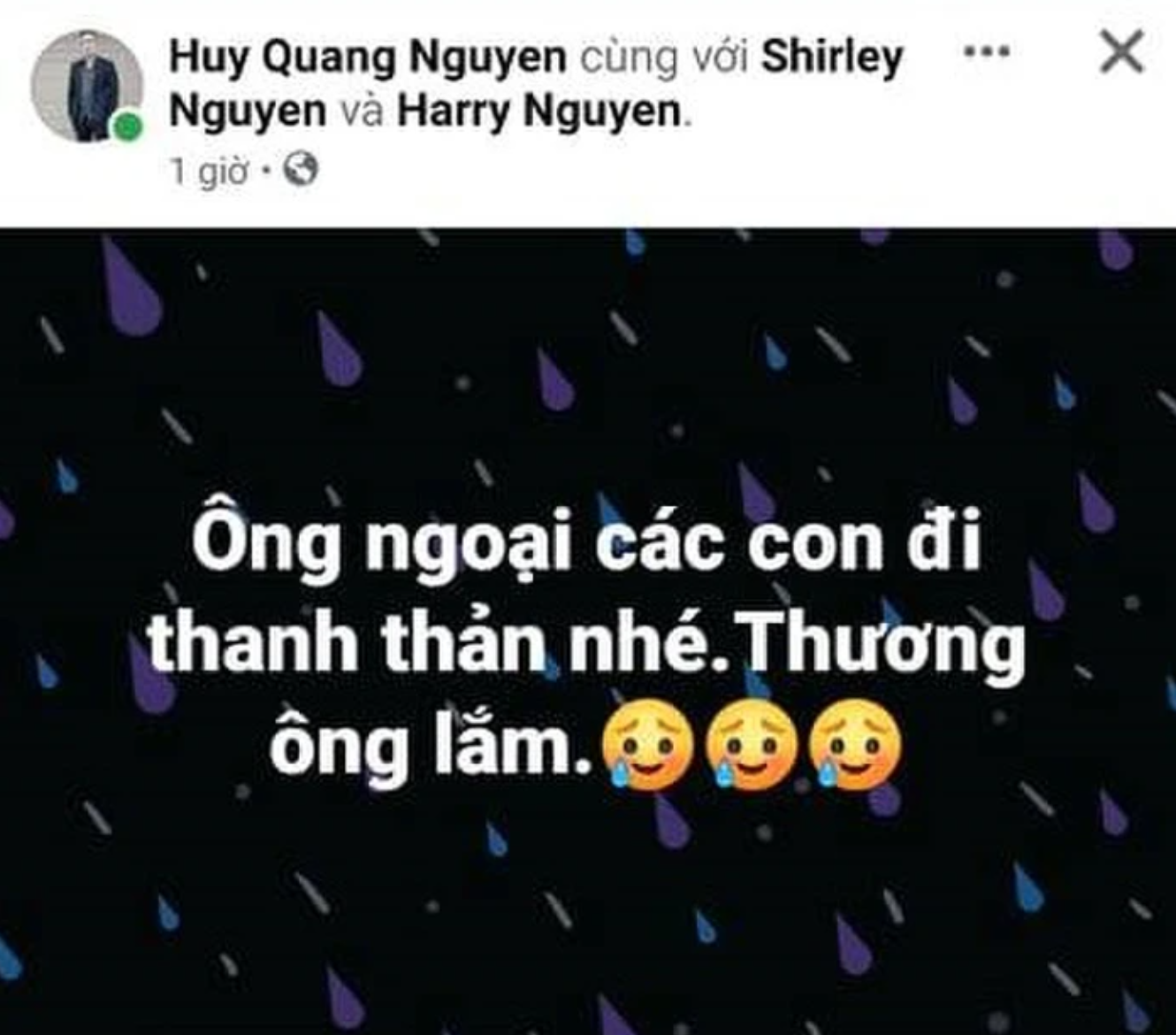 Bố ca sĩ Thu Phương đột ngột qua đời, Lệ Quyên, Lam Trường cùng dàn sao Việt gửi lời chia buồn - Ảnh 6. Bố ca sĩ Thu Phương đột ngột qua đời, Lệ Quyên, Lam Trường cùng dàn sao Việt gửi lời chia buồn - Ảnh 6.