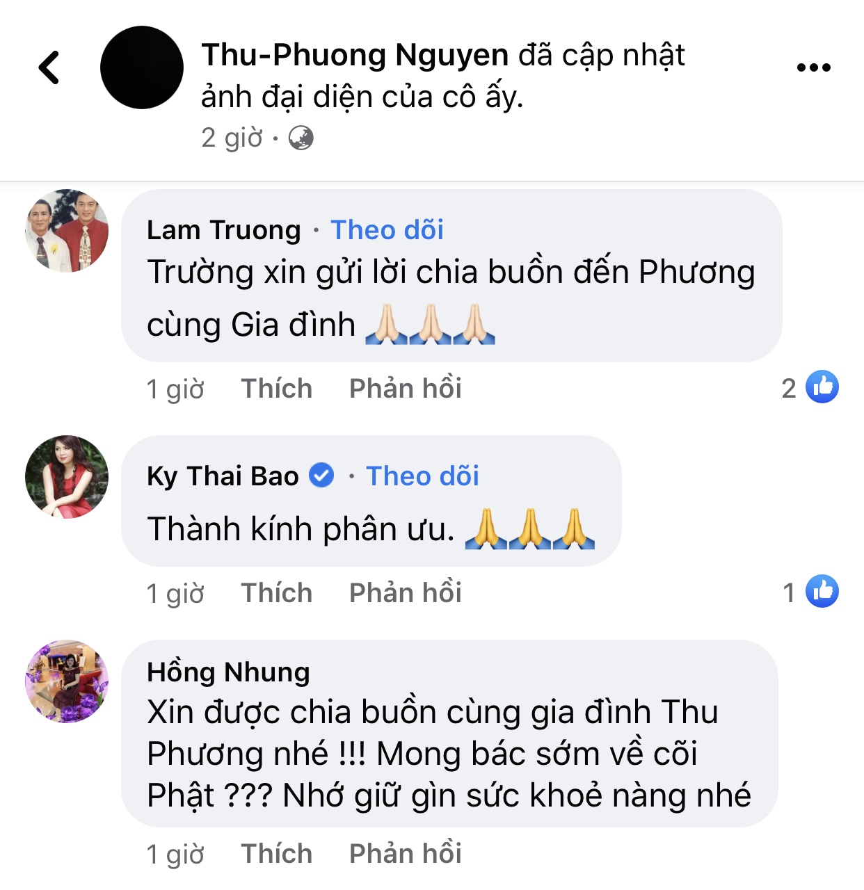 Bố ca sĩ Thu Phương đột ngột qua đời, Lệ Quyên, Lam Trường cùng dàn sao Việt gửi lời chia buồn - Ảnh 5. Bố ca sĩ Thu Phương đột ngột qua đời, Lệ Quyên, Lam Trường cùng dàn sao Việt gửi lời chia buồn - Ảnh 5.