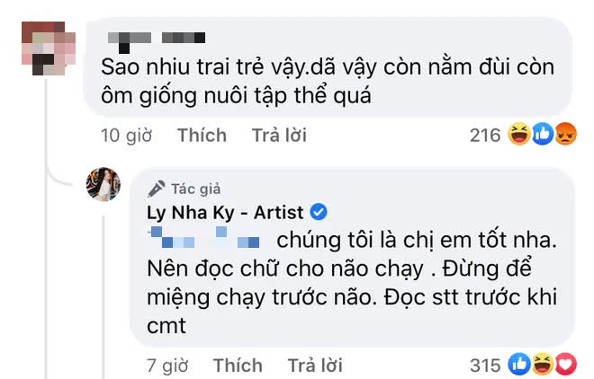 Đăng ảnh nằm lăn bên dàn trai trẻ bị netizen xóc xỉa, chị đẹp hột xoàn Lý Nhã Kỳ đáp trả thế nào? - Ảnh 5.