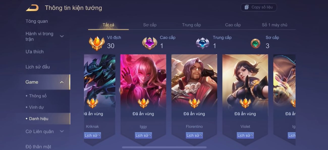 Liên Quân Mobile: Sốc nặng với tài khoản khủng top 1 chiến lực tận 30 tướng, nhưng sự thật lại quá đáng buồn? - Ảnh 2. Liên Quân Mobile: Sốc nặng với tài khoản khủng top 1 chiến lực tận 30 tướng, nhưng sự thật lại quá đáng buồn? - Ảnh 2.