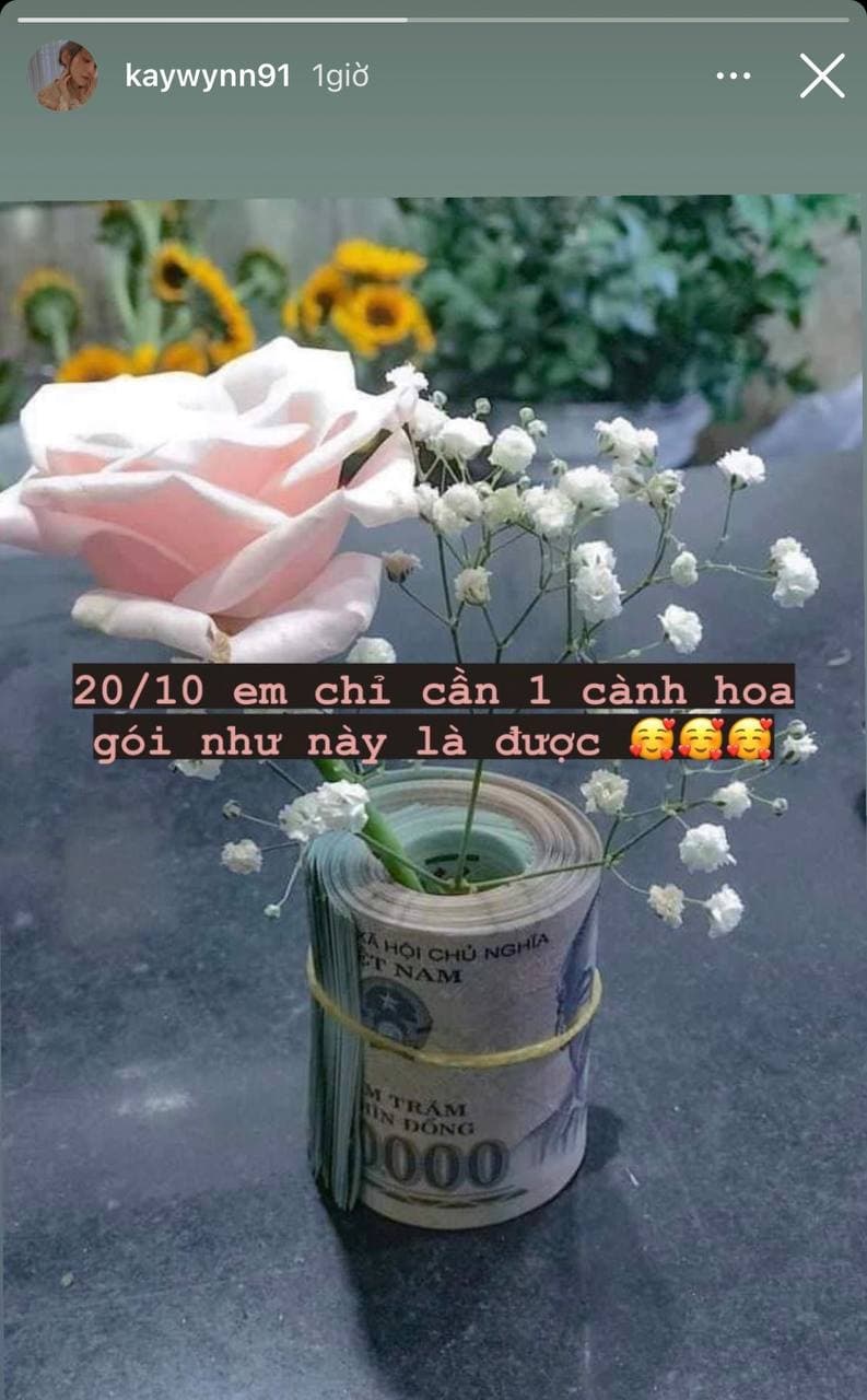 Bạn gái Anh Đức chỉ mong nhận 1 cành hoa ngày 20/10, ai dè cú twist nằm ở chi tiết sốc này? - Ảnh 2. Bạn gái Anh Đức chỉ mong nhận 1 cành hoa ngày 20/10, ai dè cú twist nằm ở chi tiết sốc này? - Ảnh 2.