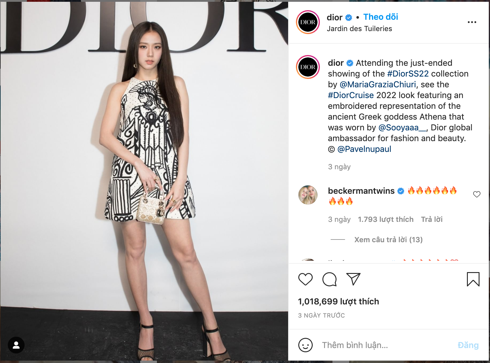 Thương hiệu đình đám Dior lần đầu tiên có bài post 1 triệu like, nhưng là nhờ sự xuất hiện của một idol Hàn Quốc? - Ảnh 2.