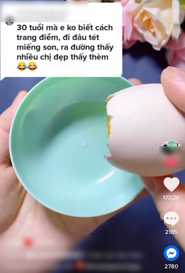 Xuất hiện trào lưu đắp mặt nạ trứng gà sữa tươi trên mạng xã hội TikTok, chuyên gia đưa ra khuyến cáo - Ảnh 3.