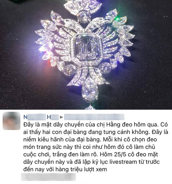 Bà trùm Đại Nam bất ngờ bị tố đeo dây chuyền kim cương fake, còn “chôm” ảnh của người ta: Rốt cuộc chuyện này là sao? - Ảnh 4.