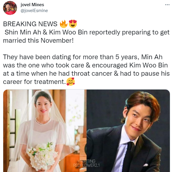 Cancer kim woo bin Is This