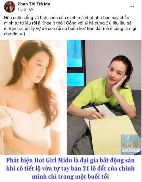 Nữ diễn viên lại gây sốc khi lên tiếng mỉa mai Midu: Bán đất mà ế, bạn trai lấy vợ đẻ con có buồn không? - Ảnh 2.