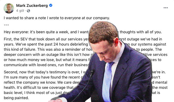 Mark Zuckerberg lên tiếng thừa nhận Facebook gặp lỗi tồi tệ nhất trong nhiều năm qua, không quan tâm tài sản bốc hơi 6 tỷ USD - Ảnh 2.