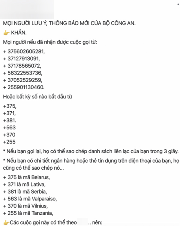 Bộ Thông tin và Truyền Thông cảnh báo thủ đoạn lừa đảo từ cuộc gọi với đầu số lạ - Ảnh 2.